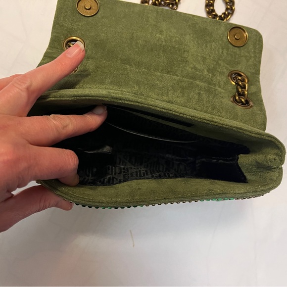 NWOT Kurt Geiger Mini Brixton Crystal Shoulder Bag | Open Green - Picture 12 of 16